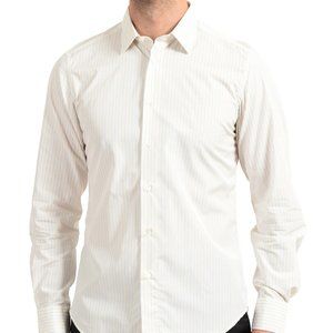 Malo Men's Striped Long Sleeve Dress Shirt